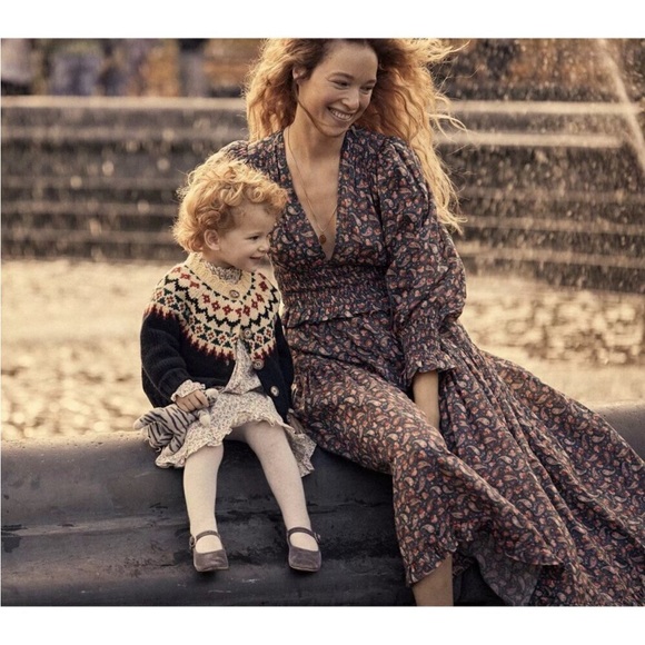 Doen XL Cecily Dress in Teal Canterbury Paisley EUC - Picture 3 of 8